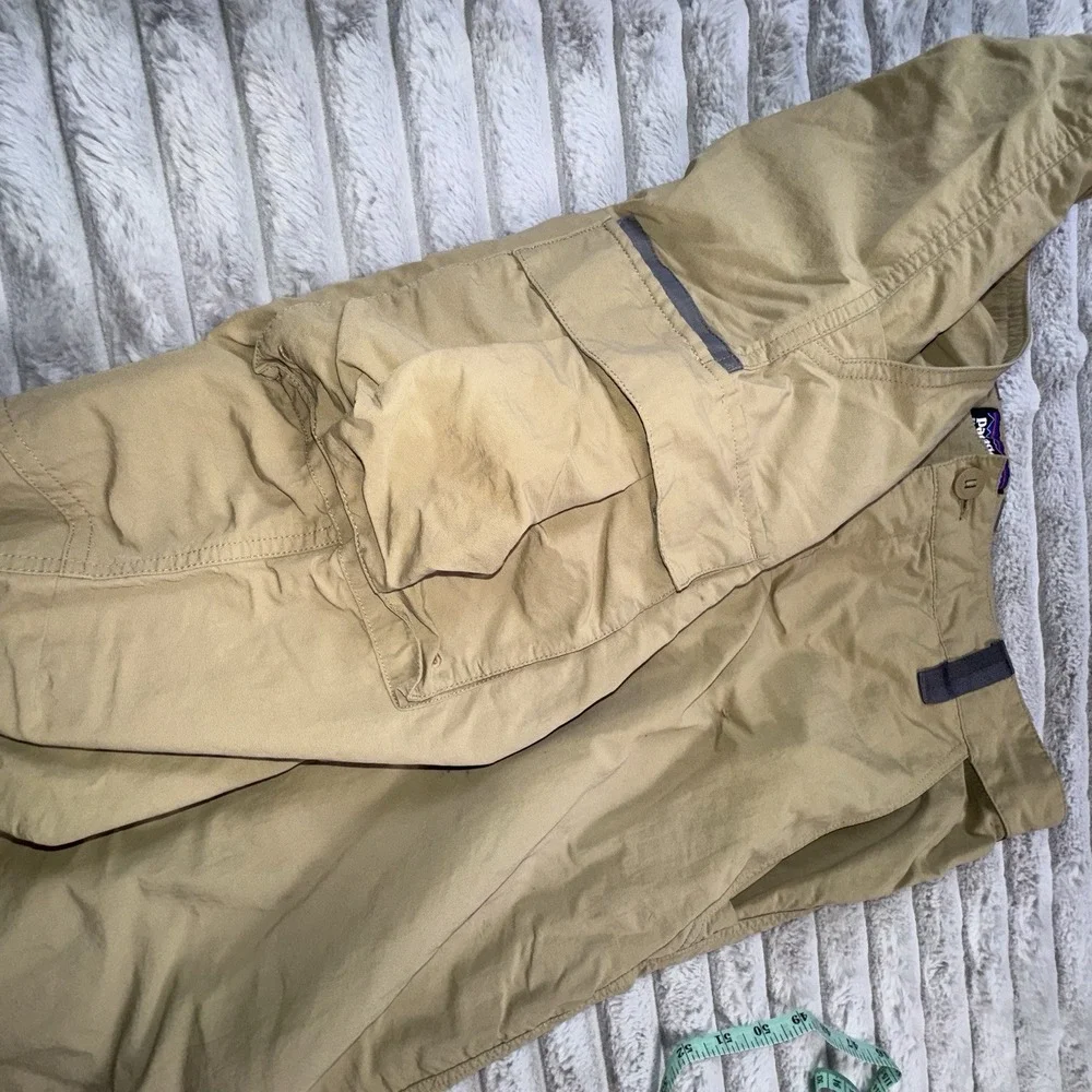 Patagonia Men XL GI III Zip Off Pants Shorts Retro Khaki Convertible 36x31 Cargo